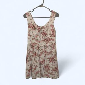 Jessica Simpson Floral Cream and Pink Dress